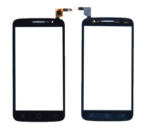 Сенсорное стекло (тачскрин) для Alcatel One Touch Pop 2 7043Y черное