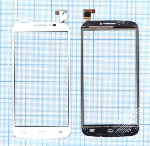 Сенсорное стекло (тачскрин) для Alcatel One Touch Pop C7 7041D белое