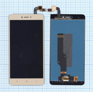Дисплей для Xiaomi Redmi Note 4X золотой