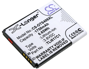 Аккумулятор CS-OTS406XL TLi017C1 для Alcatel PIXI 3(4.5) 5017X 5017D, 5019D  3.8V / 1750mAh / 6.65Wh
