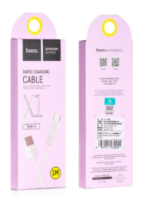 Кабель USB HOCO X1 Rapid, USB - Type-C, 2.1А, 1м, белый