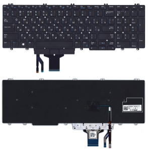 Клавиатура для ноутбука Dell Precision 7530 7730  черная без подсветки