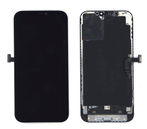 Дисплей (модуль) для Apple iPhone 12 Pro Max в сборе с тачскрином (Fog OR) черный