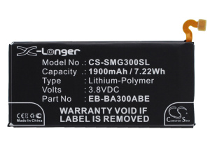 Аккумулятор CS-SMG300SL EB-BA300ABE для Samsung Galaxy A3 SM-A300F, SM-A300F/DS Duos  3.8V / 1900mAh