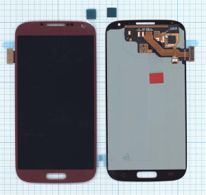 Дисплей для Samsung Galaxy S4 GT-I9500 красный