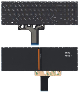 Клавиатура для ноутбука HP 470 G8 черная с подсветкой