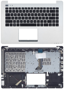 Топкейс для Asus VivoBook S451LB серебристый