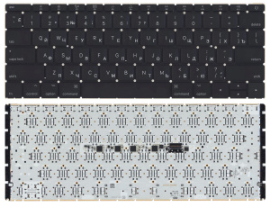 Клавиатура для ноутбука MacBook 12" A1534 2015+ Small Enter черная