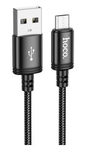 Кабель USB HOCO X89 Wind USB-Micro USB, 2.4А, 1м, черный