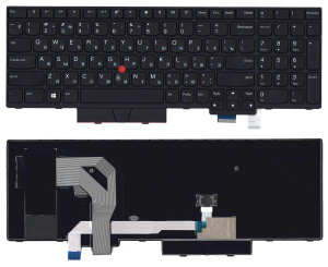 Клавиатура для ноутбука Lenovo ThinkPad T580 черная