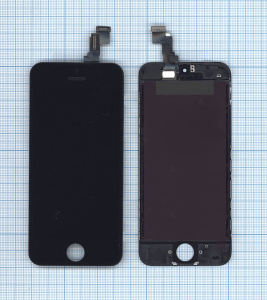 Дисплей (модуль) для iPhone 5C в сборе с тачскрином (Foxconn) черный