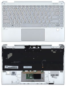 Топкейс для HP Spectre X360 13-AW TPN-Q225 серебристый