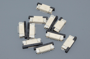 Разъем FPC  Half Coverage Top Contact 0.8K-BS-6PWB 6 pin высота 2мм шаг 0,8мм 10 шт
