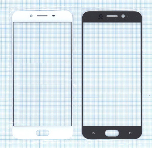 Cтекло для OPPO R9s белое