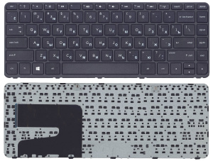 Клавиатура для ноутбука HP Pavilion 14-e черная с рамкой