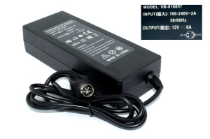 Блок питания для монитора и телевизора LCD 12V 6A 75W 4Pin