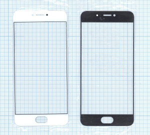 Стекло для Meizu Pro 6s белое