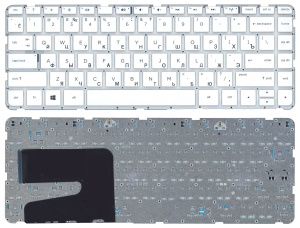 Клавиатура для ноутбука HP Pavilion 14-e 14-e000 белая без рамки