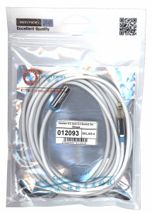 Кабель Vention 3.5 Jack-3.5 Socket 3m белый круглый