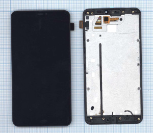 Дисплей для Microsoft Lumia 640 XL черный с рамкой