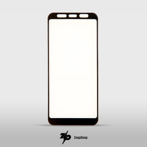 Защитное стекло 20D для Samsung Galaxy J4 Plus, Galaxy J6 Plus, черное (black) Full Glue ZeepDeep