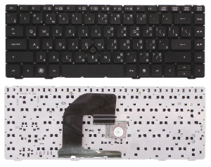Клавиатура для ноутбука HP EliteBook 8460P ProBook 6460B 6465B черная без рамки с указателем