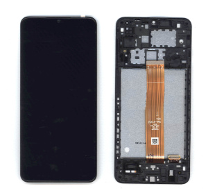 Дисплей для Samsung Galaxy A12 SM-A125F/DSN черный с рамкой