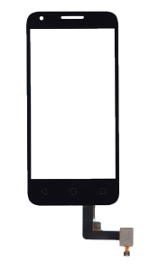 Сенсорное стекло (тачскрин) для Alcatel One Touch Pixi 3 4027D черное