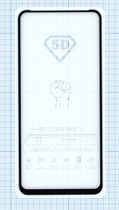 Защитное стекло "Полное покрытие" для Samsung Galaxy S21 Plus черное
