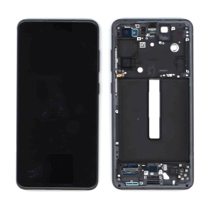Дисплей для Samsung Galaxy S21 FE 5G SM-G990B/DS черный с рамкой