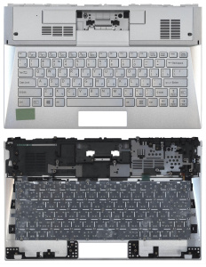 Топкейс для Sony Vaio SVD13 серебристый с подсветкой