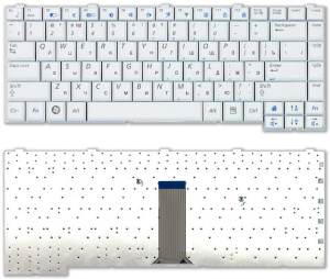 Клавиатура для ноутбука Samsung Q310 Q308 белая