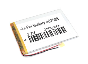 Аккумулятор Li-Pol (батарея) 4*70*95мм 2pin 3.7V/2500mAh
