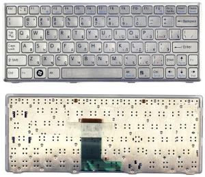 Клавиатура для ноутбука Sony Vaio VPC-W серебристая