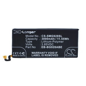Аккумулятор CS-SMG928SL EB-BG928ABE для Samsung Galaxy S6 Edge+, 3.85V / 3000mAh / 11.55Wh