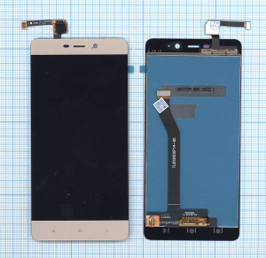 Дисплей для Xiaomi Redmi 4 Prime, Redmi 4 Pro в сборе с тачскрином золотой