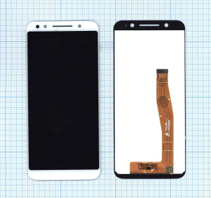 Дисплей для Alcatel 3 5052 белый