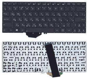Клавиатура для ноутбука Asus Vivobook X102 черная без рамки