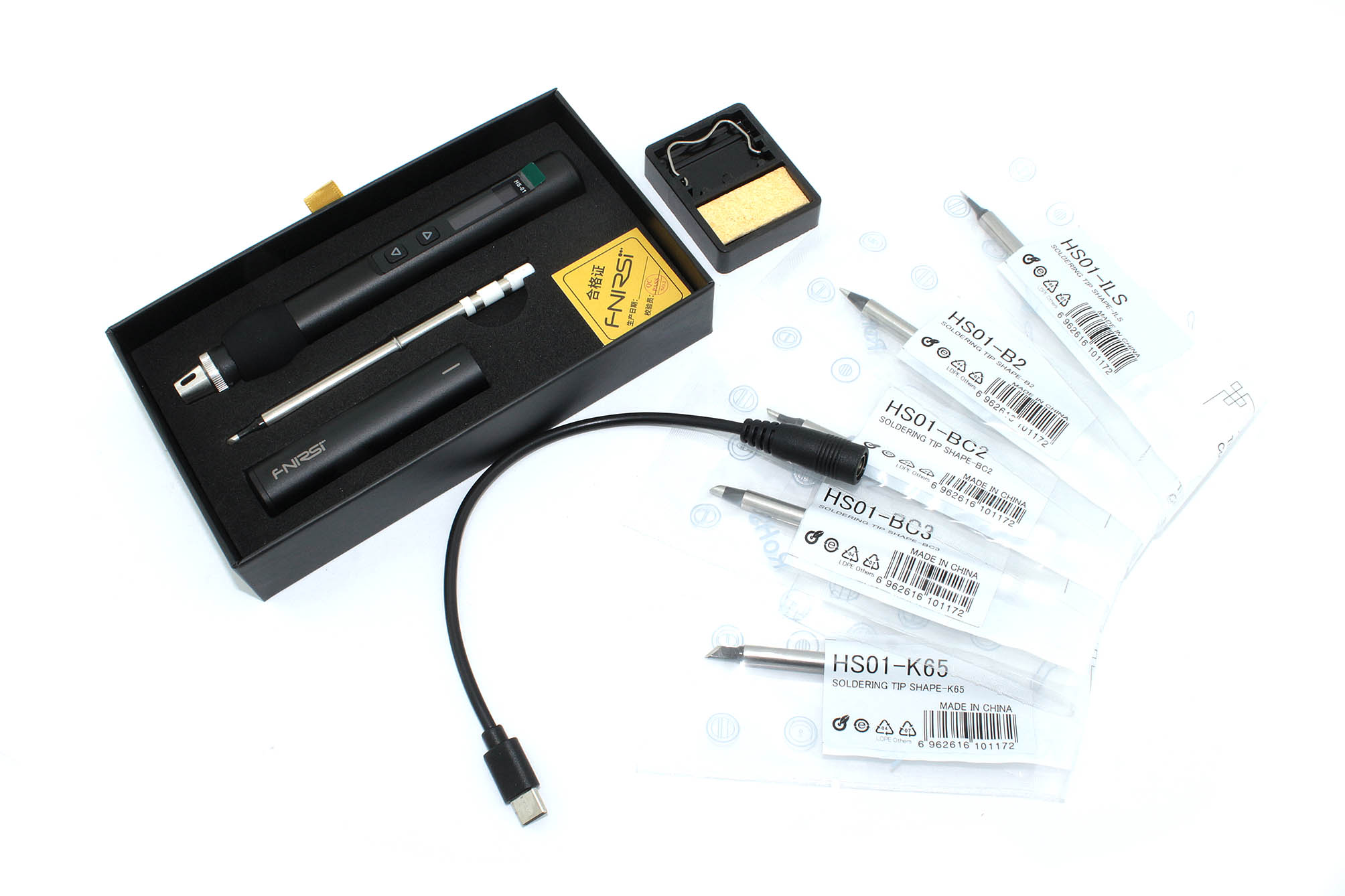 Паяльный набор Fnirsi HS01 BK Plus