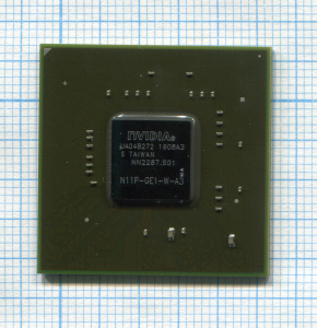Видеочип nVidia N11P-GE1-W-A3 c разбора