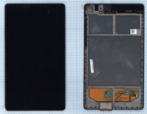 Модуль (матрица + тачскрин) Google для Asus Nexus 7 2nd (2013) Wi-Fi черный с рамкой