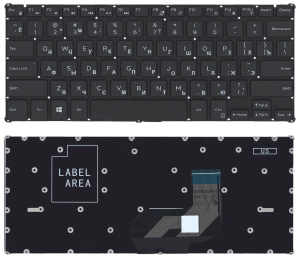 Клавиатура для ноутбука Dell Inspiron 11 3162 черная без рамки