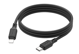 Кабель USB-C HOCO X90 Cool Type-C-Lightning, 20W, 1м, черный