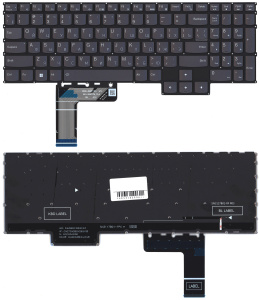 Клавиатура для ноутбука Lenovo Legion 9 16IRX9 черная с подсветкой