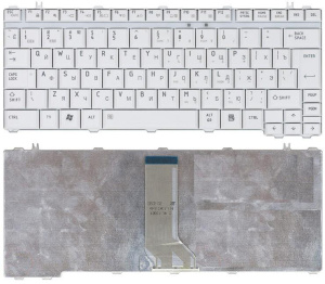 Клавиатура для ноутбука Toshiba M800 Satellite U400 U405 белая