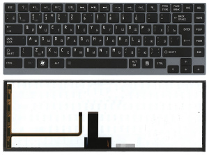 Клавиатура для ноутбука Toshiba Satellite Z930 U900 U920T U840 U800 с подсветкой