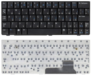 Клавиатура для ноутбука Dell Inspiron mini 9 черная