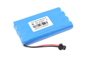 Аккумулятор Ni-Cd 9,6V 1400mAh AA Flatpack разъем SM