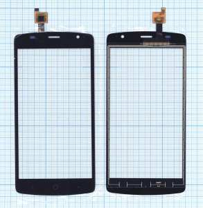 Сенсорное стекло (тачскрин) для ZTE Blade L5 Plus черное