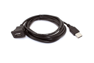 Кабель с разъемами USB 2.0 мама для монтажа - папа 2 м